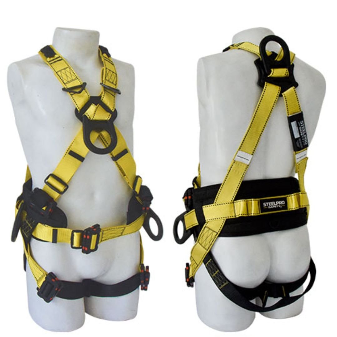Arnés Dieléctrico en X 4 Argollas Con Soporte Lumbar
