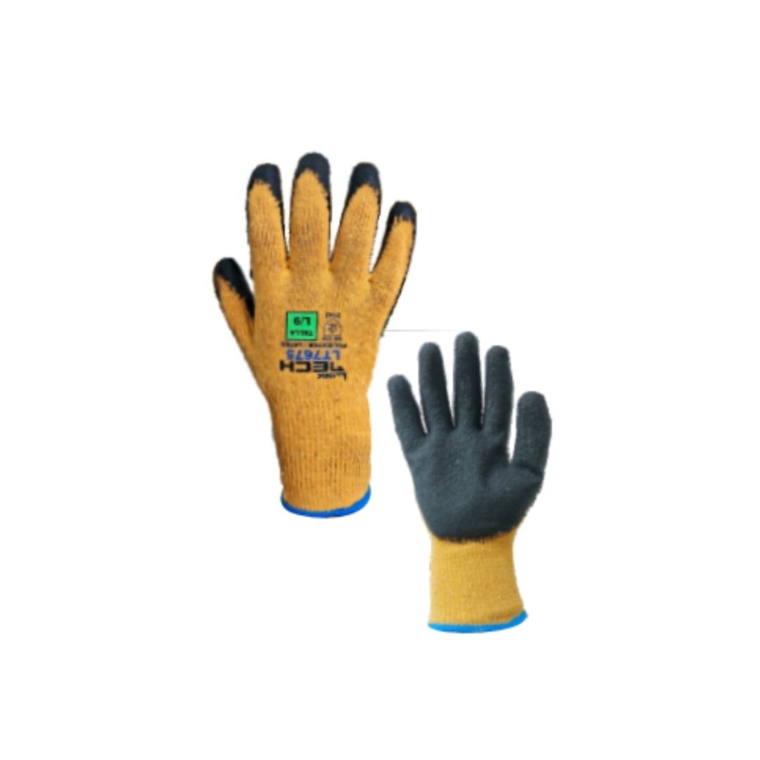 Guante Polialgodón Látex Par