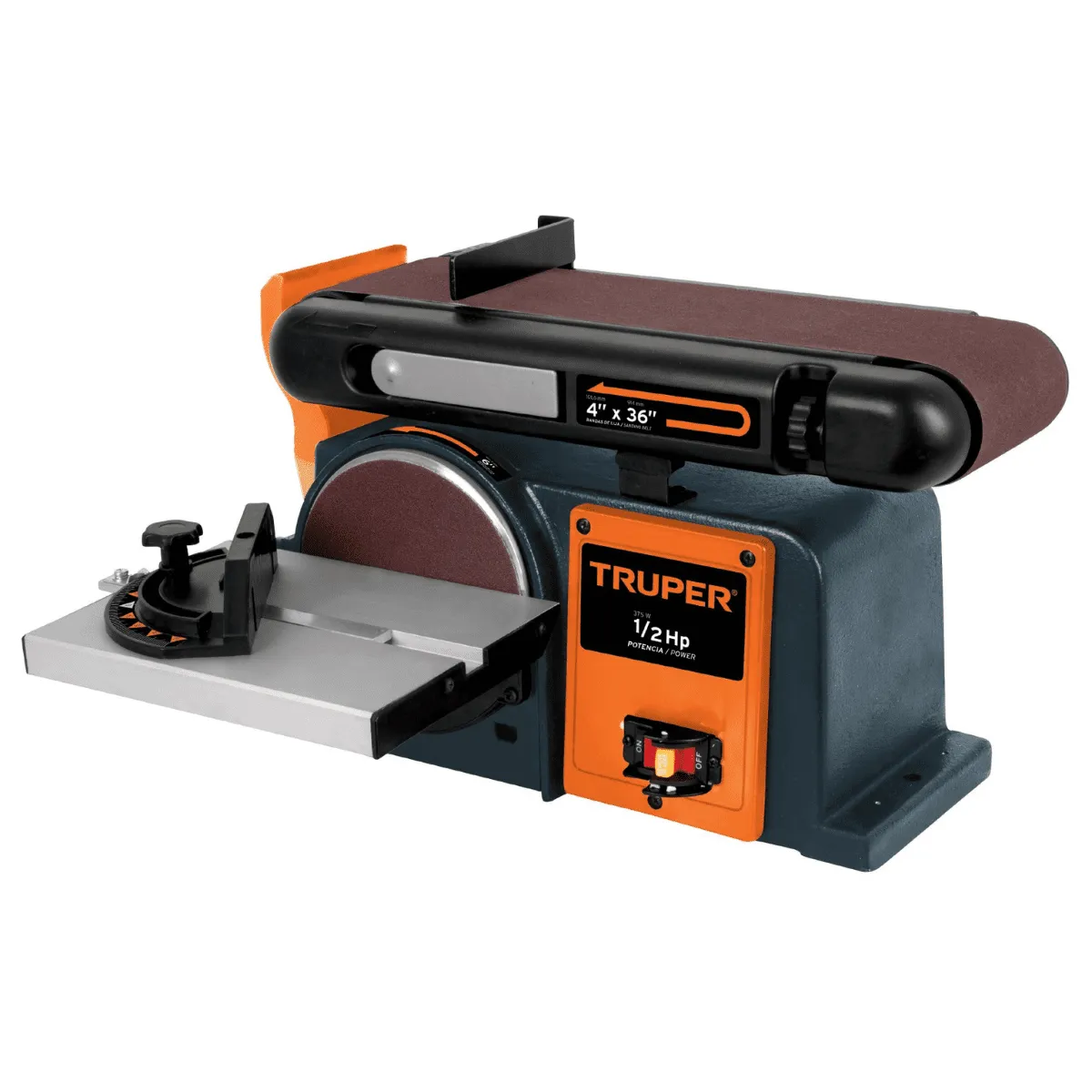 Lijadora Banco De 4x36'' Con Disco De 6'' 1/2hp Truper 12110