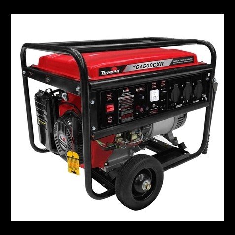 PLANTA ELÉCTRICA 6.5 KW TOYAMA GASOLINA TG6500CXR-BIVOLT MONOFÁSICA / AVR ARRANQUE MANUAL