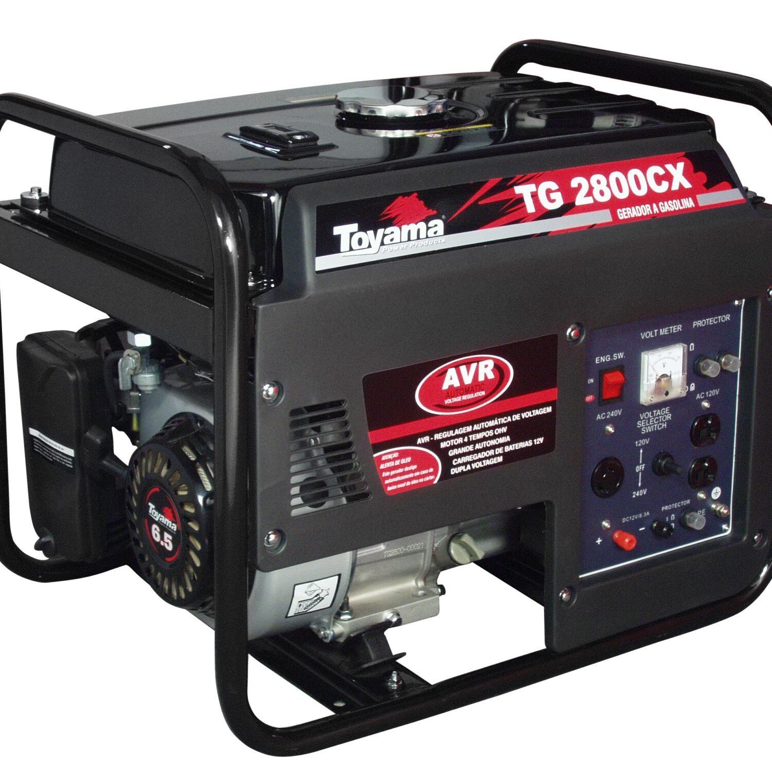 PLANTA ELÉCTRICA TG2800CX TOYAMA 2,7KVA MONOFASICA / AVR ARRANQUE MANUAL