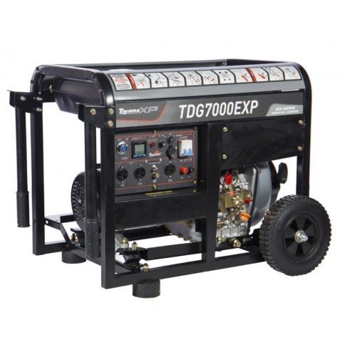 PLANTA ELÉCTRICA TOYAMA DIÉSEL XP TDG7000EXP 7KVA MONOF 115-230V / AVR / CON ATS / ARRANQUE ELEC.